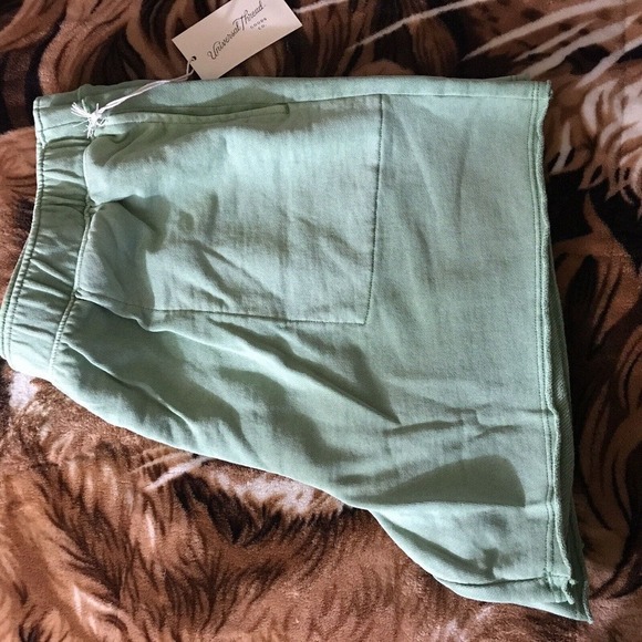 Universal Threads Ladies Shorts SzL Green Pockets Elastic Waist 4" Inseam NWT - Picture 10 of 10